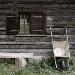 Exterior of old abandoned house