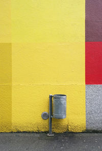 Full frame shot of yellow wall