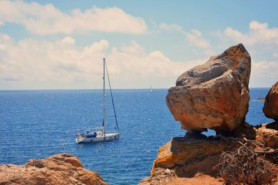 Panoramic view of sea against sky