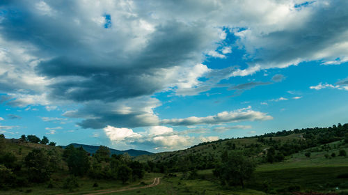 Scenic view of landscape against sky