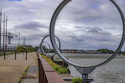 Scenic view of river against sky