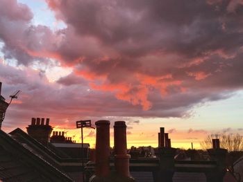 Dramatic sky at sunset