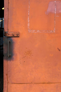 Full frame shot of rusty metal door