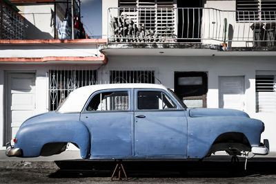 Vintage car on street