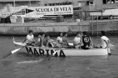 Group of people in boat