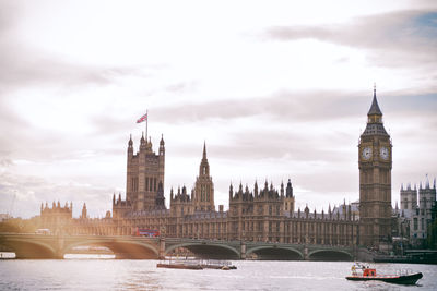 View of house of parliament and big ben