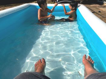 People in swimming pool