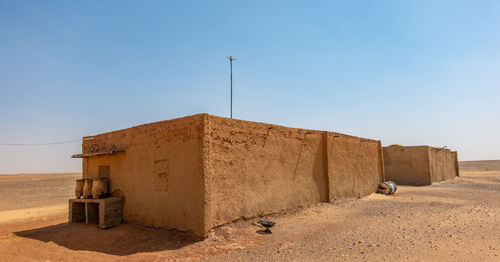 House in a nubian village in the desert of sudan, africa
