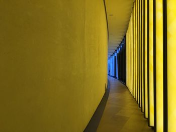 Empty corridor of building