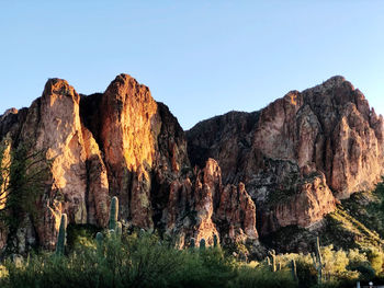 Superstition mountains in superstition wilderness located east of the phoenix metropolitan area