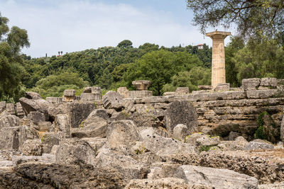 Old ruins against sky