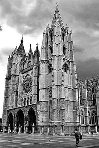 View of building against cloudy sky