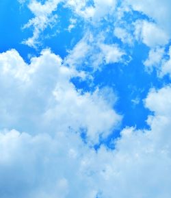 Low angle view of clouds in sky