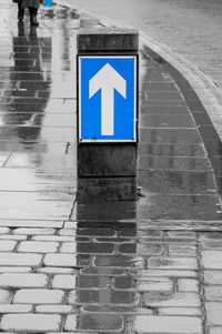 Close-up of road sign