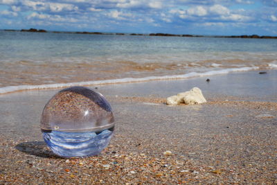 View of sea water from beach