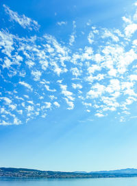 Low angle view of sea against sky