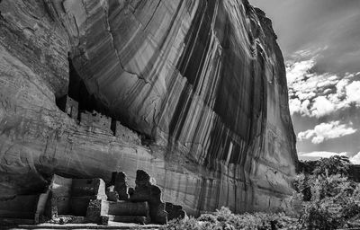 Low angle view of old ruins