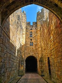 Archway of old building