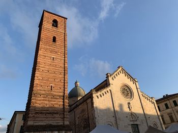 Low angle view of historical building against sky