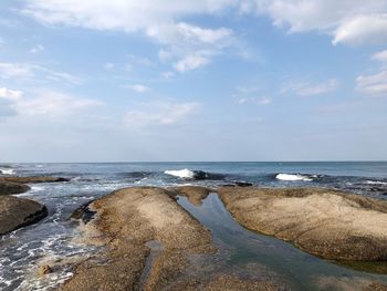 Scenic view of sea against sky