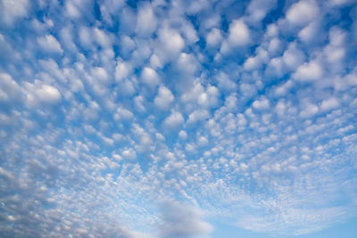 Low angle view of clouds in sky