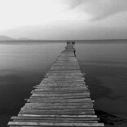 Pier leading to sea