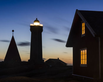 Lighthouse at evening, vinga fyr, gothenburg, sweden