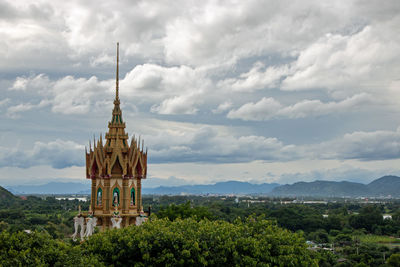 View of cathedral against cloudy sky