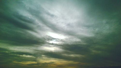 Low angle view of cloudy sky