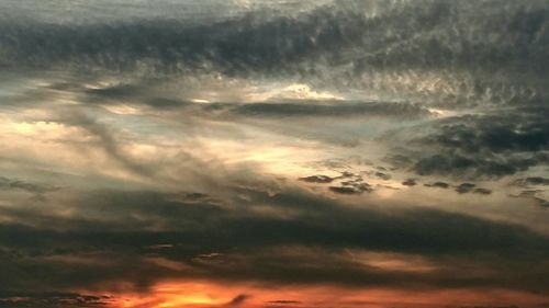 Full frame shot of cloudscape