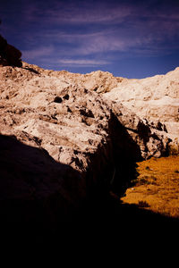 Scenic view of mountain against sky