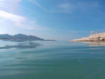 Scenic view of sea against sky