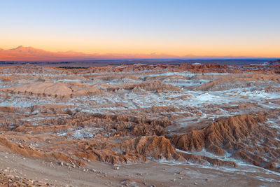 View of landscape during sunset