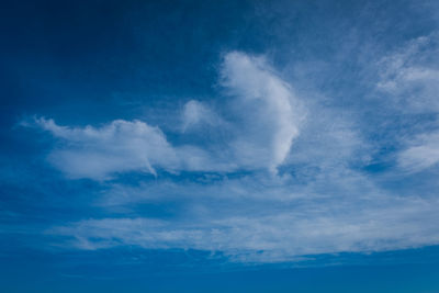 Low angle view of clouds in sky