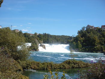 Scenic view of river against sky