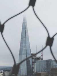 Low angle view of buildings in city