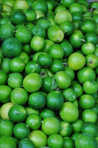 Full frame shot of green fruits for sale in market