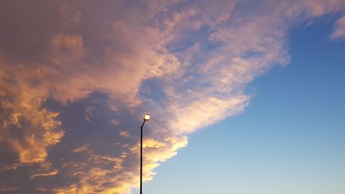 Low angle view of dramatic sky