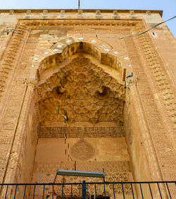 Low angle view of historical building against sky