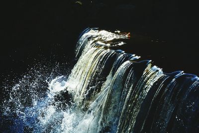 Aerial view of waterfall