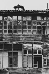 Exterior of old building against sky