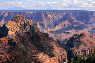 Rock formations in a valley