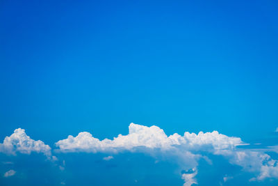 Low angle view of clouds in blue sky