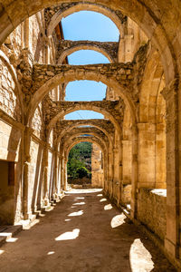 Archway of old building