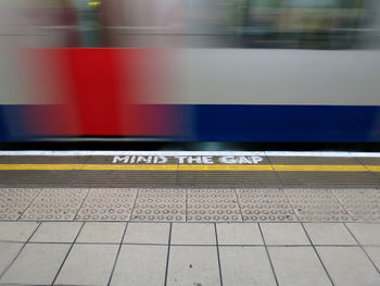 View of subway station