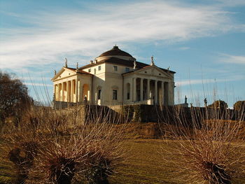 Low angle view of built structure against sky