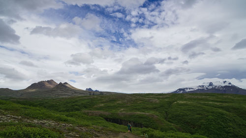 Scenic view of landscape against sky