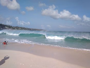 Scenic view of sea against sky