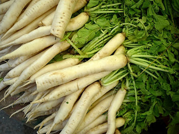 Full frame shot of vegetables for sale at market