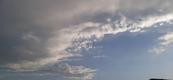 Low angle view of clouds in sky